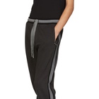 Dolce and Gabbana Black and Grey Striped Lounge Pants