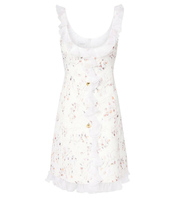 Photo: Giambattista Valli Ruffled jacquard minidress