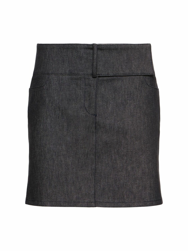 Photo: COURREGES Belted Denim Mini Skirt