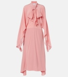 Stella McCartney Tie-neck silk midi dress