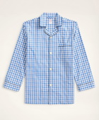 Brooks Brothers Men's Check Pajamas | Blue