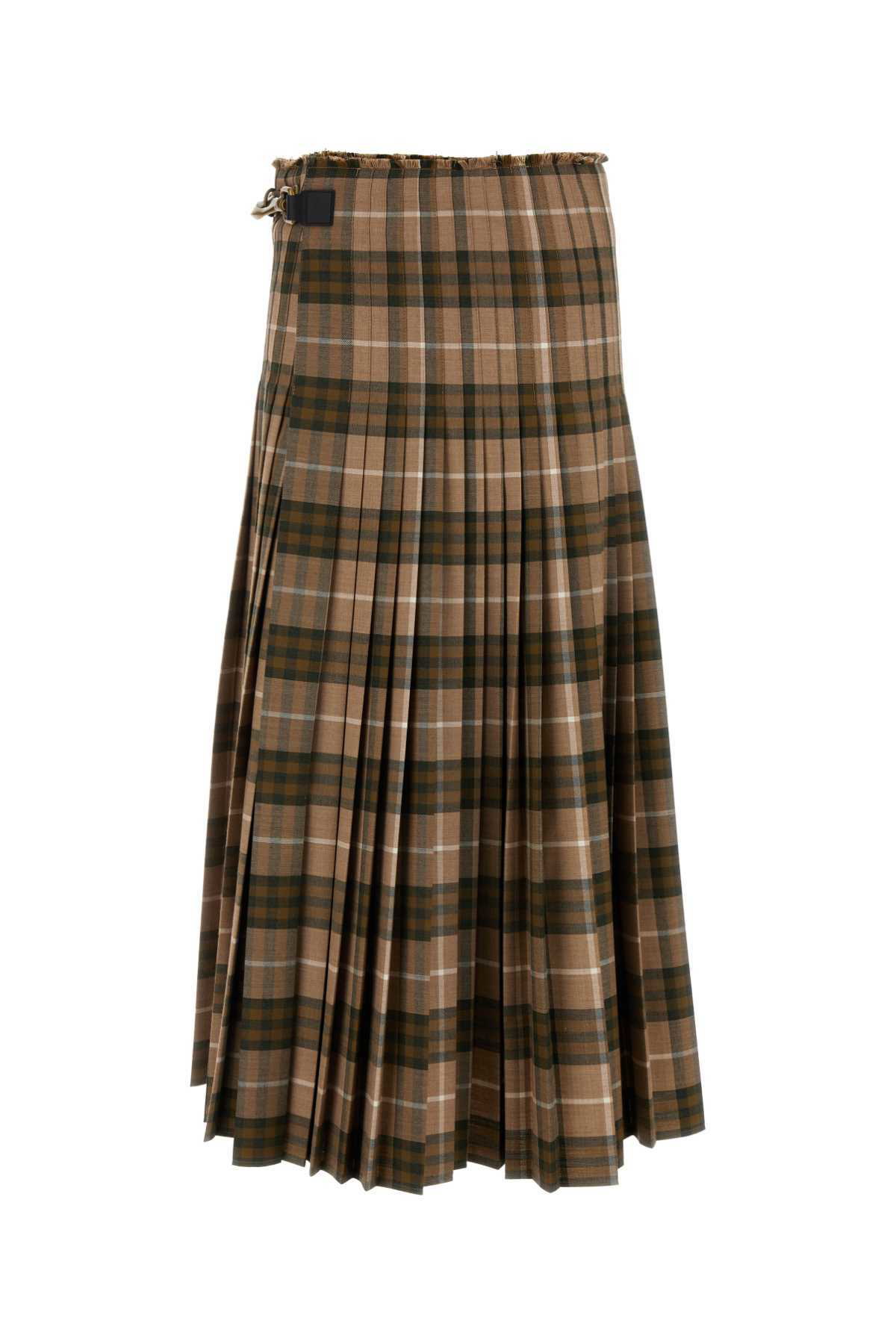 Burberry Tartan pleated maxi skirt Burberry