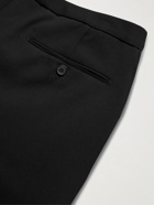 SAINT LAURENT - Slim-Fit Virgin Wool Grain de Poudre Trousers - Black