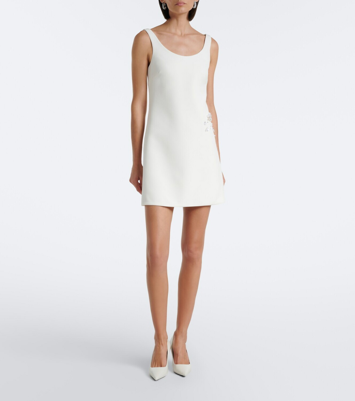 Safiyaa Bridal Fran embellished crêpe minidress