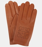 Loewe Anagram leather gloves