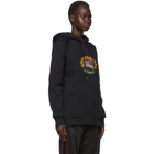 Burberry Black Embroidered Logo Crest Hoodie