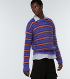 Marni - Striped mohair-blend sweater