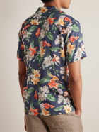 Onia - Camp-Collar Floral-Print Twill Shirt - Blue