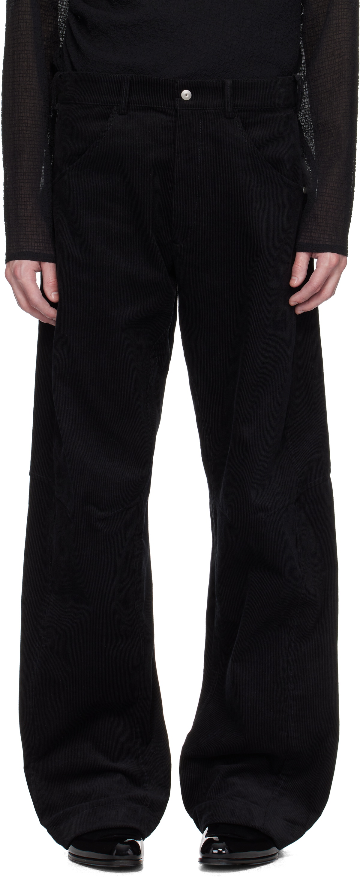 Omar Afridi Gray Flap Trousers Omar Afridi