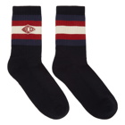 Gucci Blue Small Logo Socks