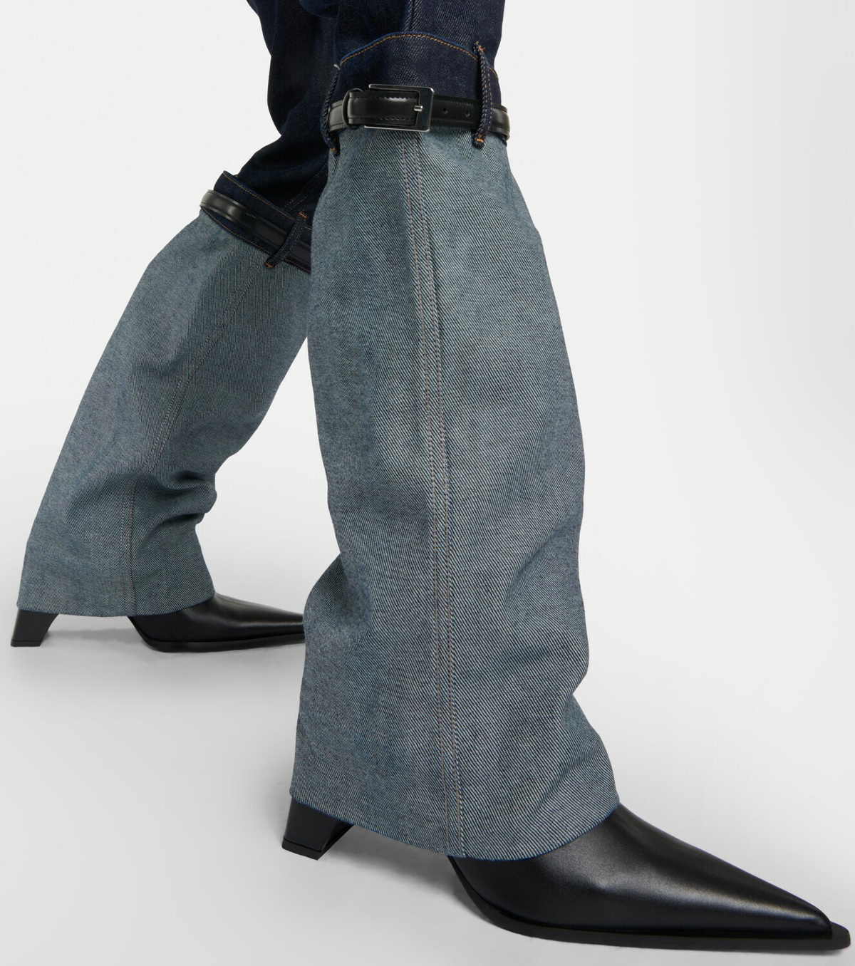 Coperni Hybrid high-rise straight jeans Coperni