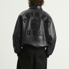 Avirex Men's Icon Leather Jacket in Black