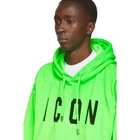 Dsquared2 Green Fade Dyed Icon Hoodie