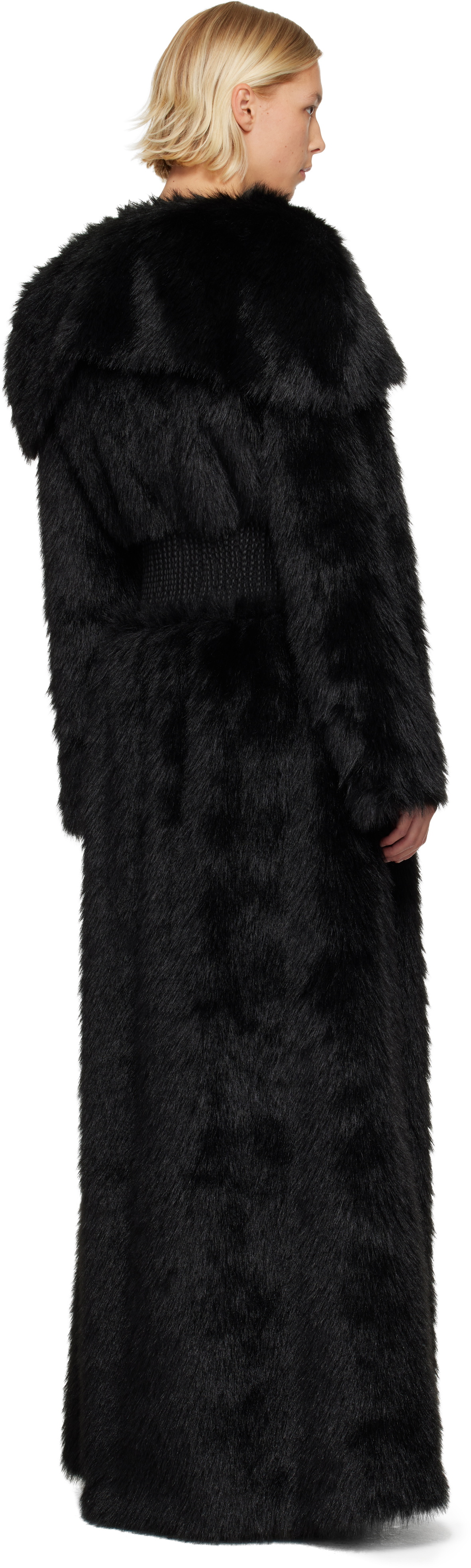 Nicklas Skovgaard SSENSE Exclusive Black Lily Faux-Fur Coat