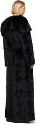 Nicklas Skovgaard SSENSE Exclusive Black Lily Faux-Fur Coat