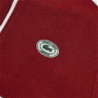 Sporty & Rich x Lacoste Pique Track Jacket in Pinot/Farine