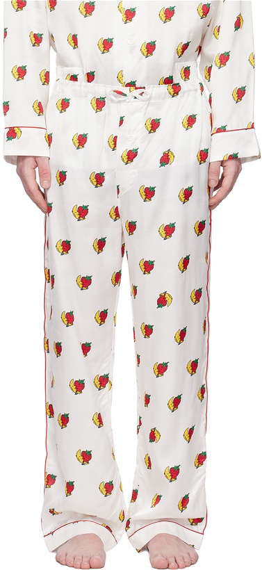 Photo: Sky High Farm Workwear White Strawberry & Moon Pyjama Pants