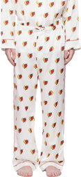 Sky High Farm Workwear White Strawberry & Moon Pyjama Pants