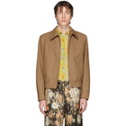 Dries Van Noten Brown and Red Wool Villiam Jacket