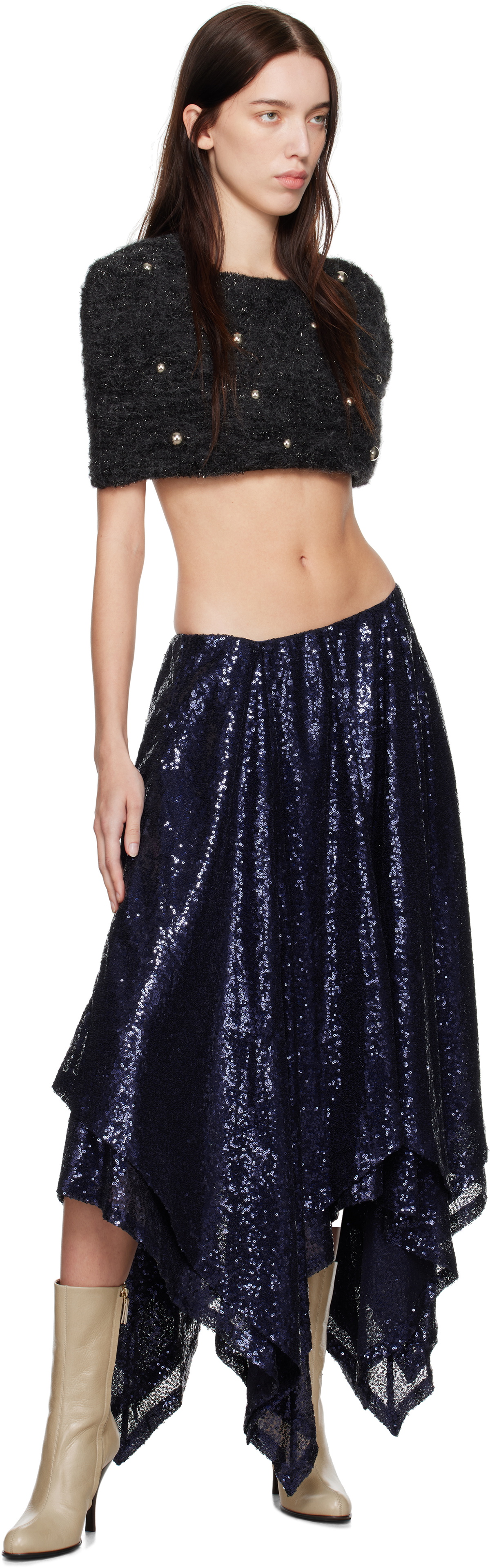 Nicklas Skovgaard Blue Isla Midi Skirt
