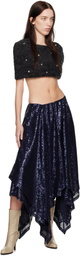 Nicklas Skovgaard Blue Isla Midi Skirt