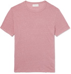 OFFICINE GÉNÉRALE - Garment-Dyed Linen T-Shirt - Pink