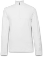 Bogner - Harrison Logo-Print Stretch-Jersey Half-Zip Ski Base Layer - White