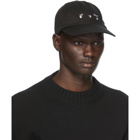 Off-White Black New Logo Ripped Baseball Cap