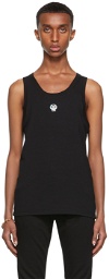 Dolce & Gabbana Black Embroidered Logo Tank Top