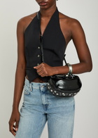 Marc Jacobs The Party Studded Glossed Leather top Handle bag - Black - One Size