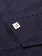 MAN 1924 - Waxed-Cotton Parka with Detachable Quilted Liner - Blue