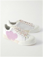 Marni - No Vacancy Inn Dada Rubber-Trimmed Printed Leather Sneakers - Pink