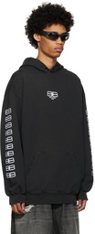 Balenciaga Black BB Paris Icon Hoodie