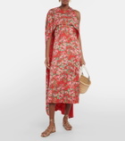 Markarian Caped silk midi dress