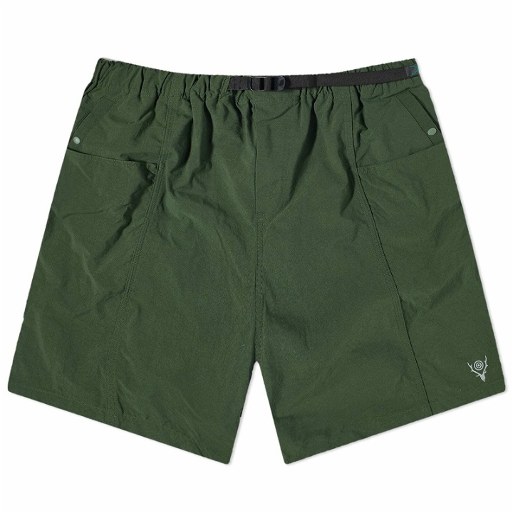 Photo: South2 West8 Men's Belted C.S. Nylon Shorts in Green