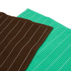 HAY Canteen Dish Cloth - Set of 2 in Emerald/Chocolate Pinstripe 