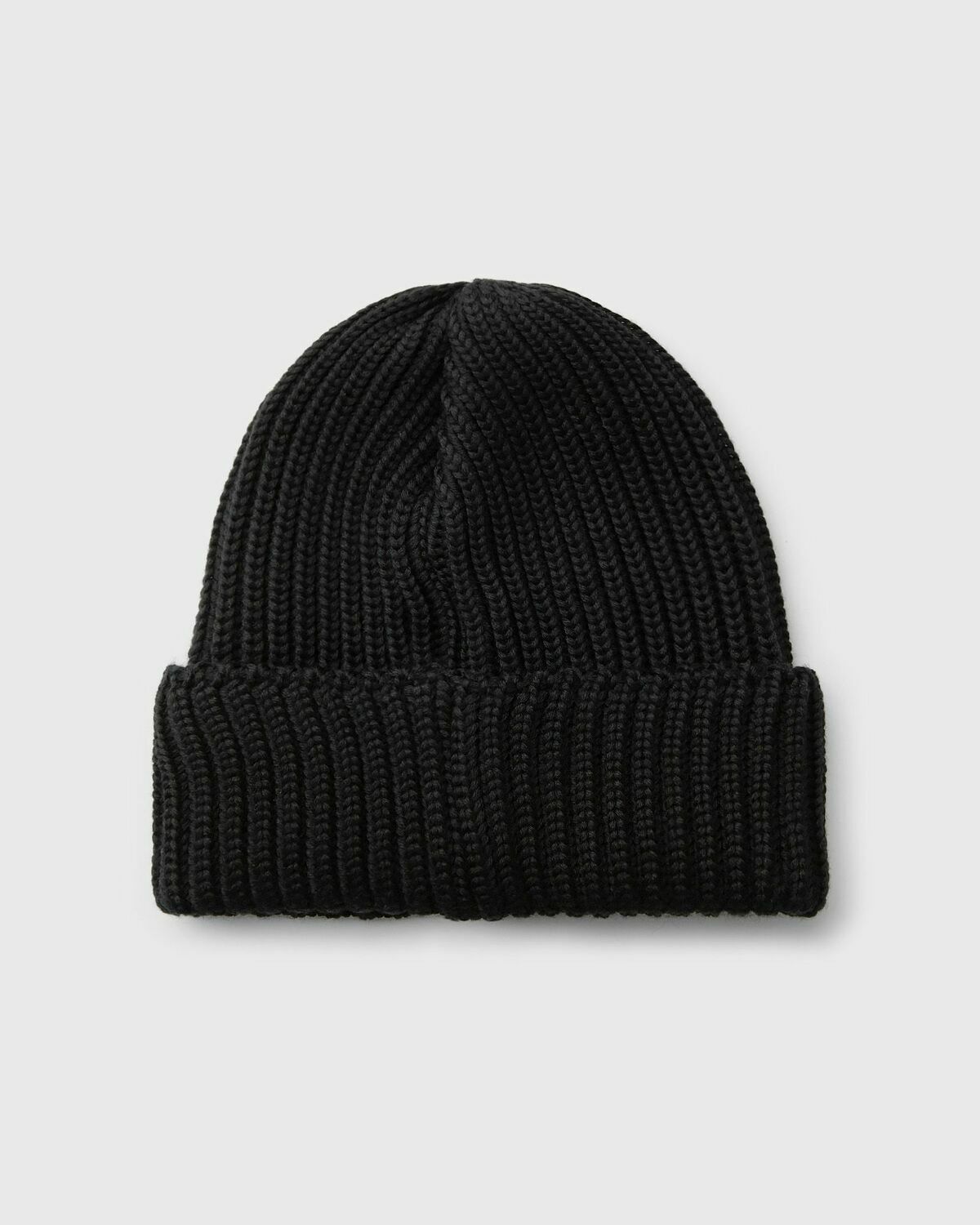 Needles Watch Cap   Merino Wool Black Beanies