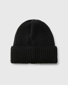 Needles Watch Cap   Merino Wool Black Beanies