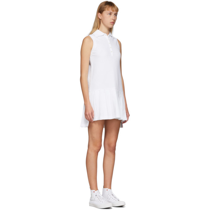 Thom Browne White Sleeveless Tennis Dress Thom Browne Thom Browne White Sleeveless Tennis Dress Thom Browne