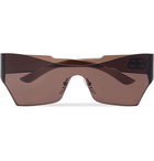 Balenciaga - Frameless Sunglasses - Brown