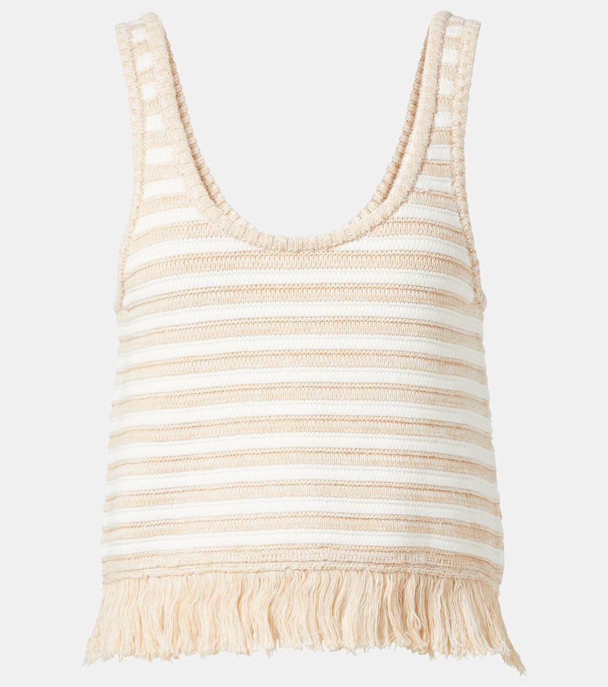 The Upside Freida knitted striped cotton top