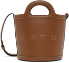 Marni Brown Mini Tropicalia Bucket Bag