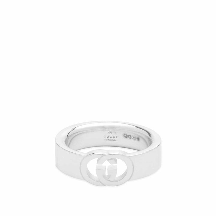 Photo: Gucci Women's Interlocking G Ring in Silver