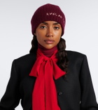 Ruslan Baginskiy Logo ribbed-knit cashmere beanie