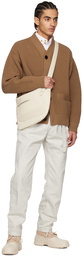 sacai Brown Vented Cardigan