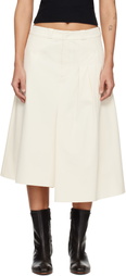 OUR LEGACY Off-White Origami Midi Skirt