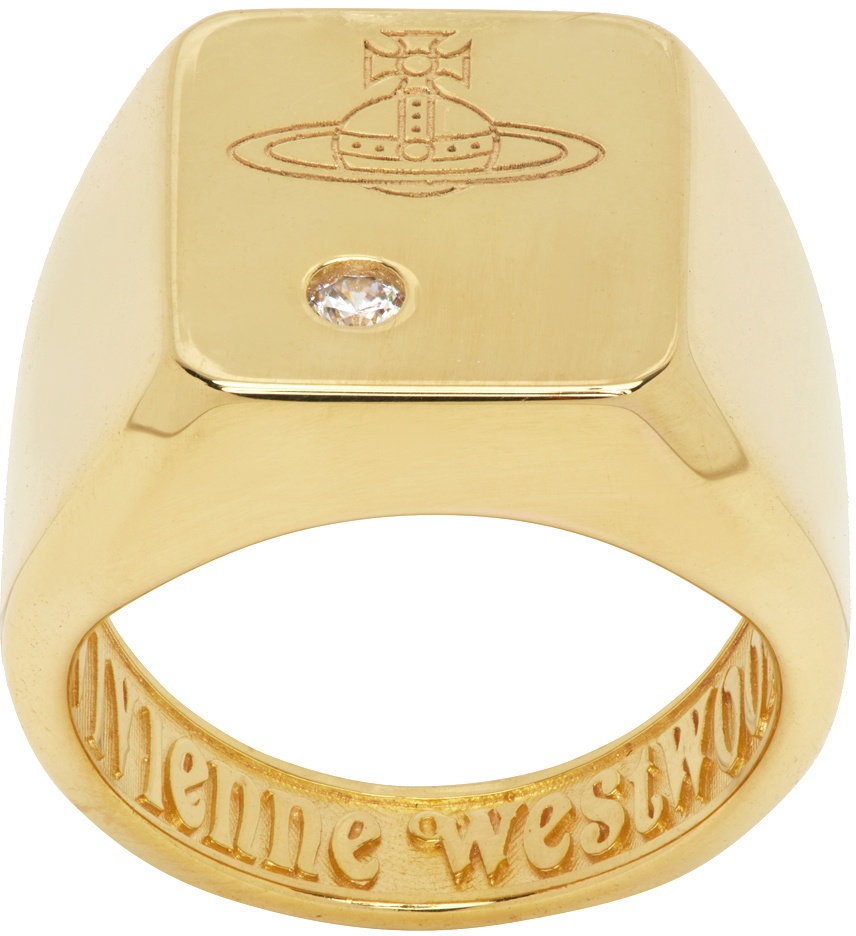 Vivienne Westwood Gold Carlo Ring Vivienne Westwood