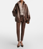 Brunello Cucinelli Cotton-blend slim pants