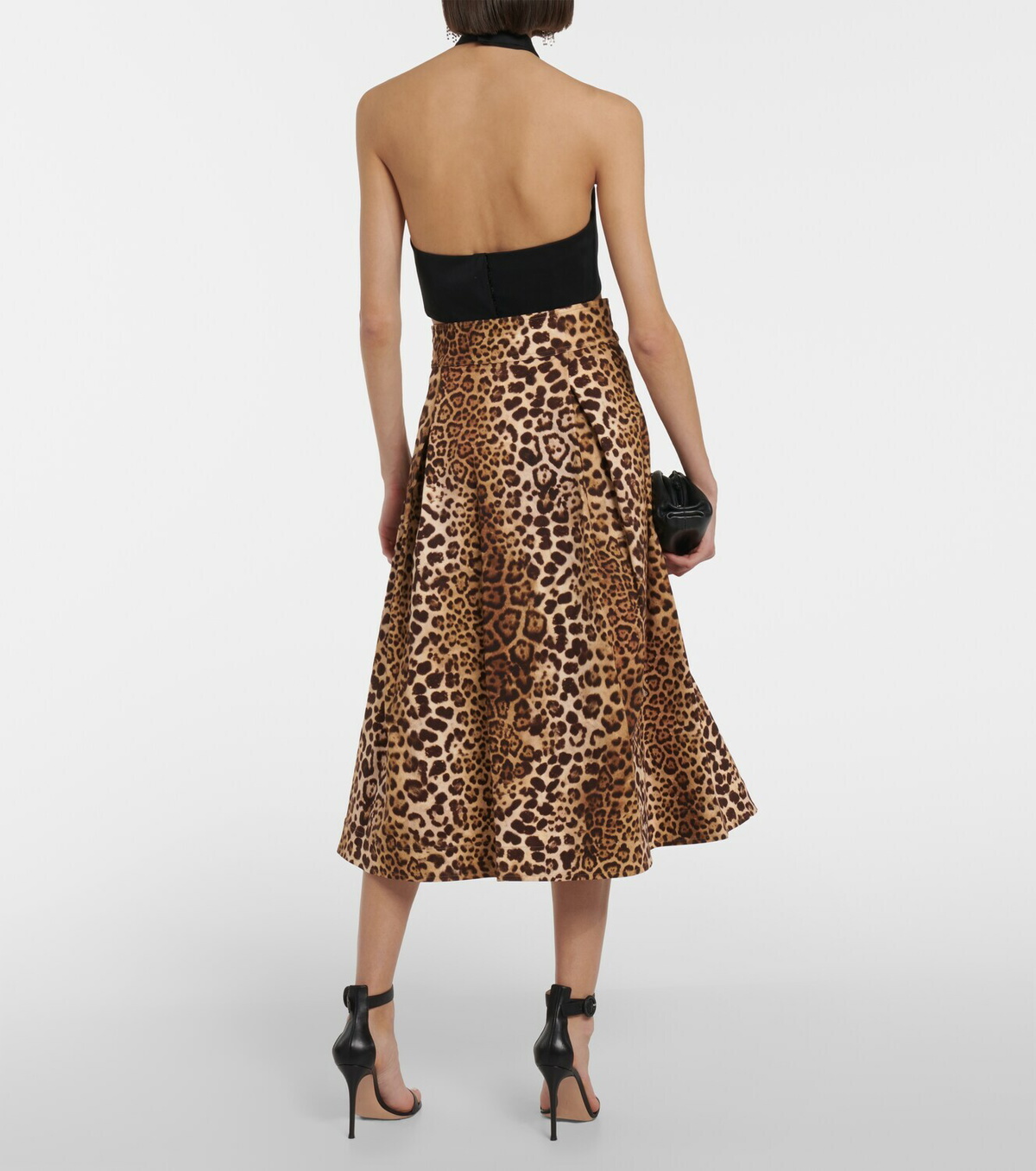 Carolina Herrera Leopard-print midi skirt