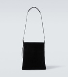 Dries Van Noten Suede messenger bag